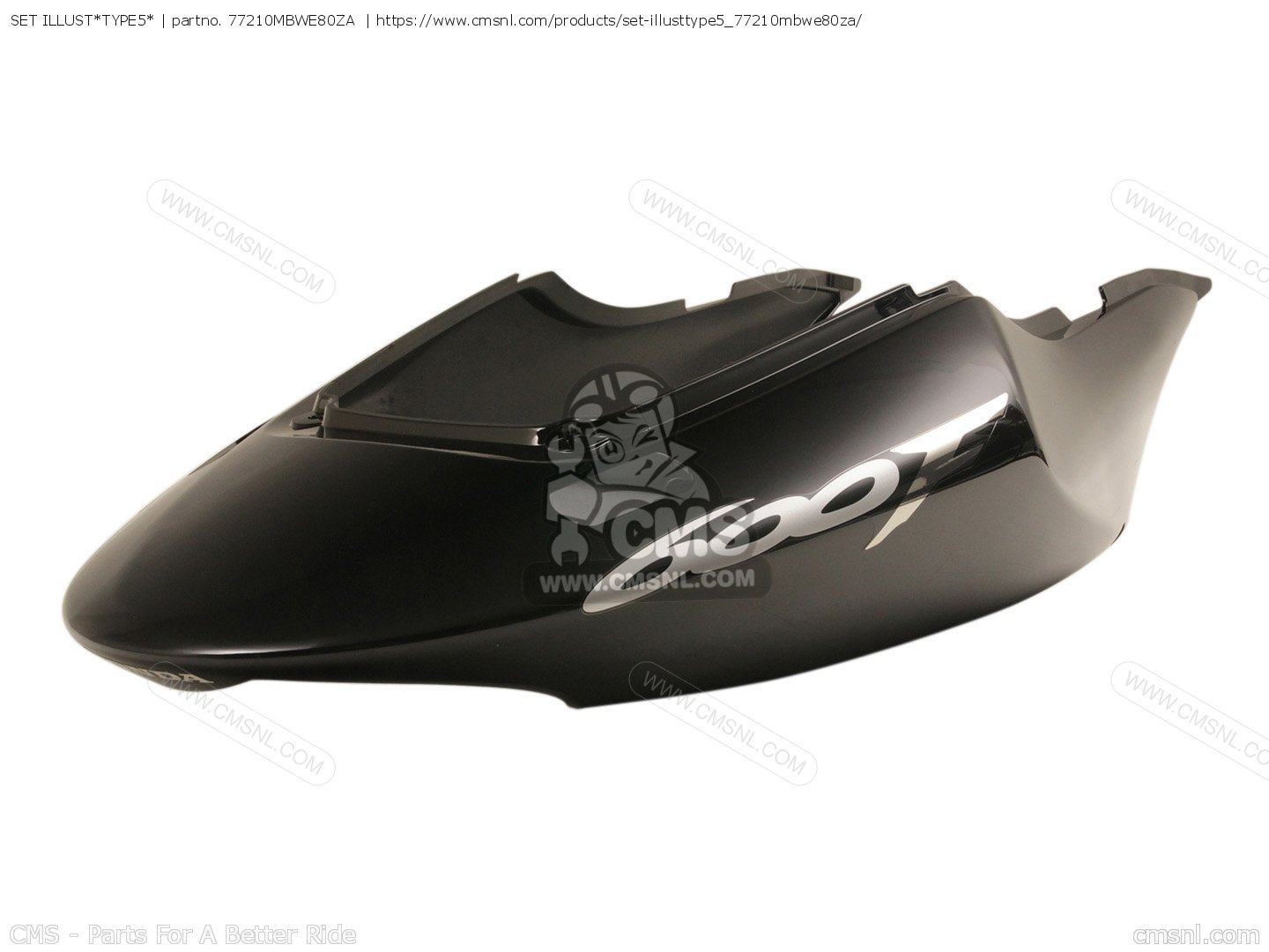 Image sample of the 2.3M Motorcycle Parts for 4 Brands: Part NO, Price, Model, Images database